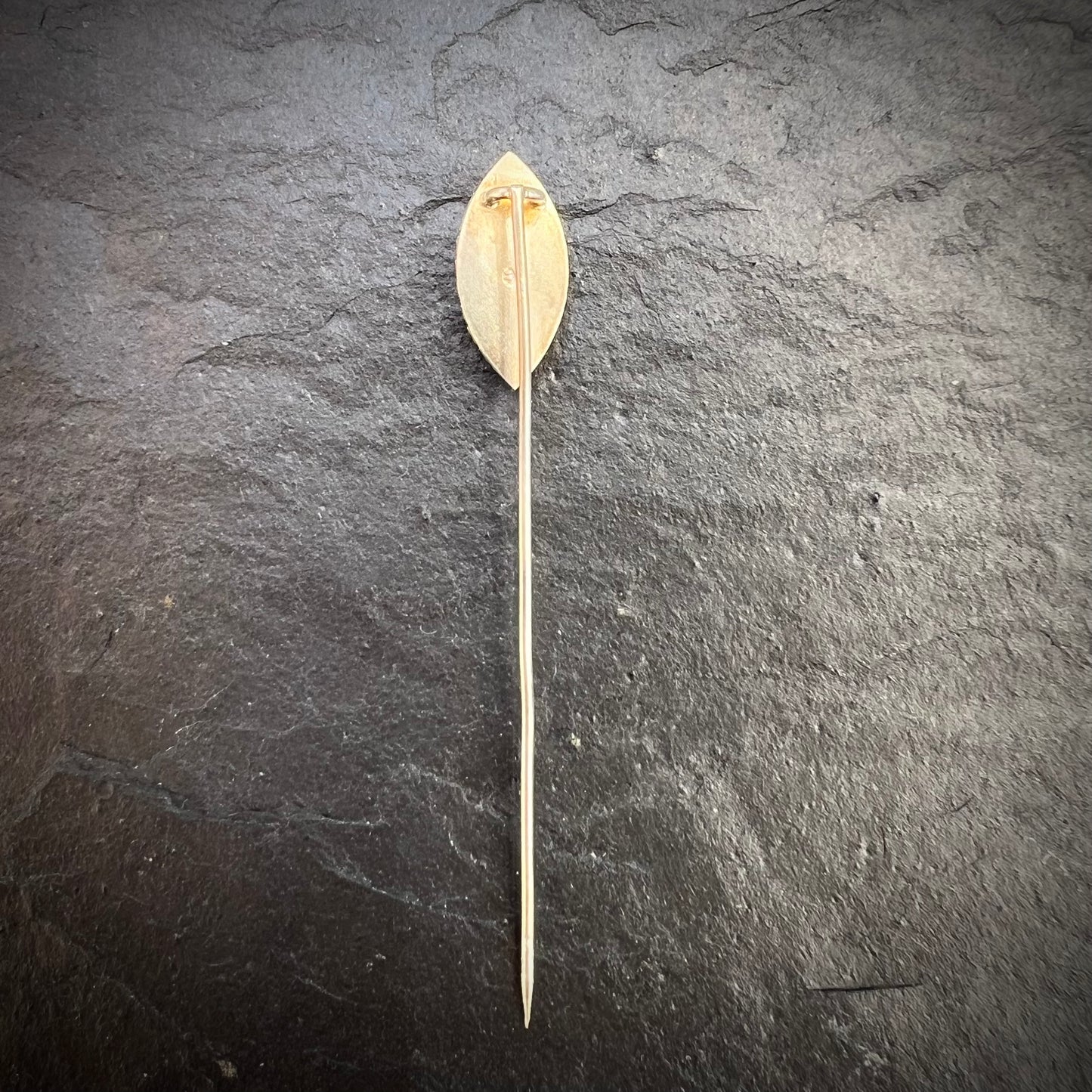 Antique micromosaic tie pin