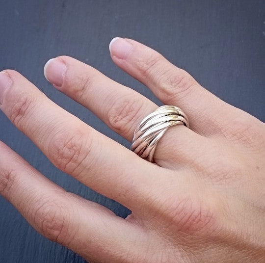 Bague anneaux multiples sale