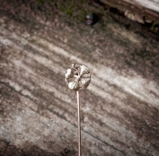 Épingle à cravate trèfle à quatre feuilles