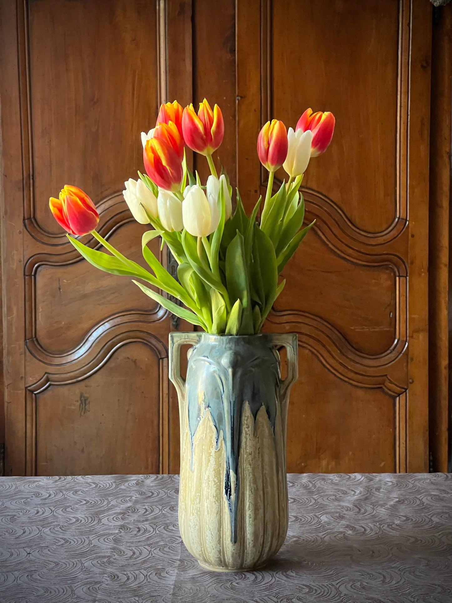 Denbac Art Deco stoneware vase