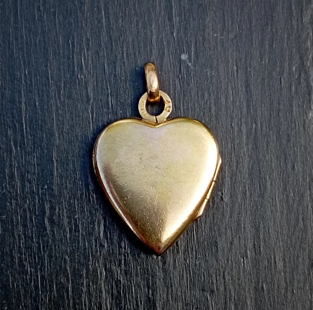 Pendentif porte-photo coeur et perle