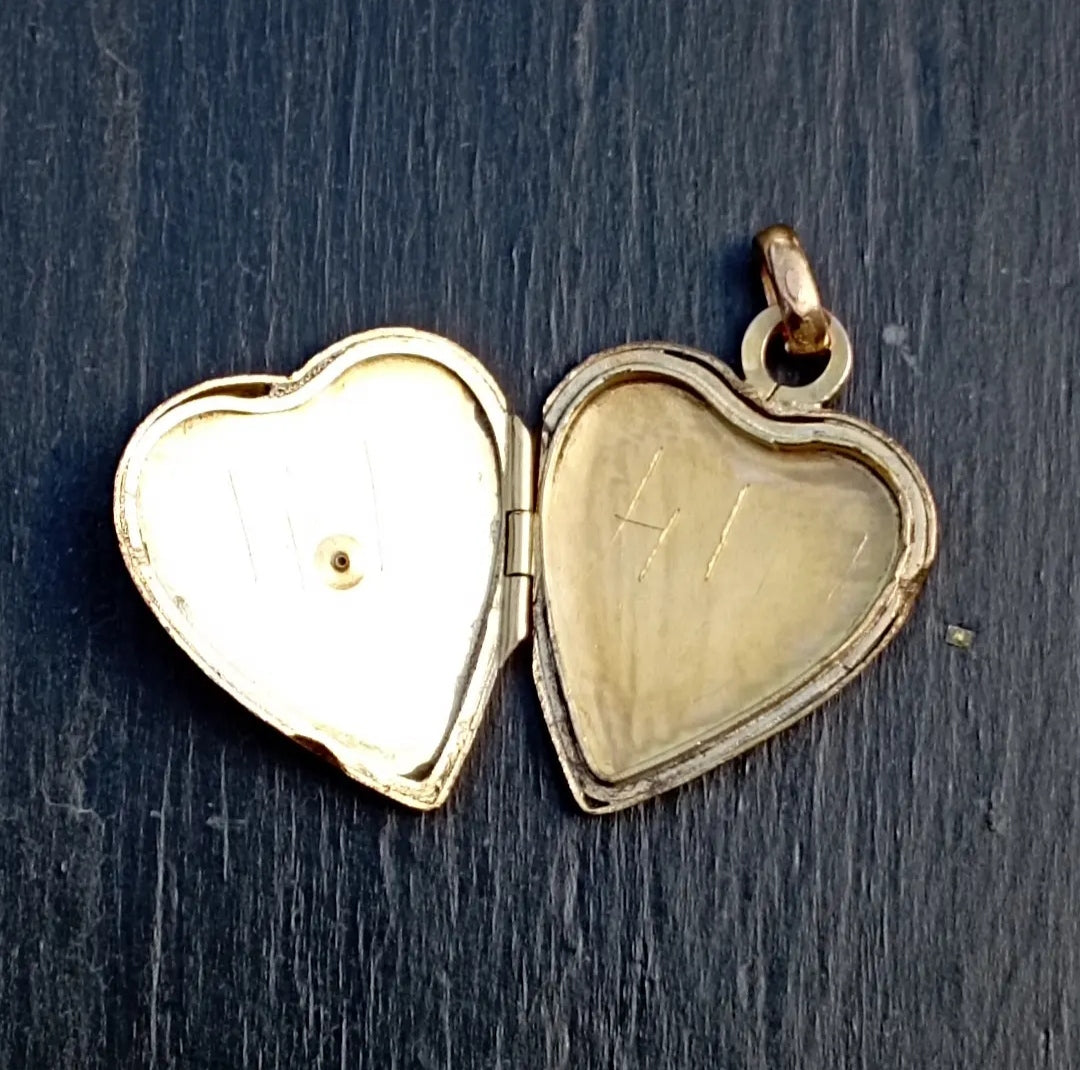 Pendentif porte-photo coeur et perle