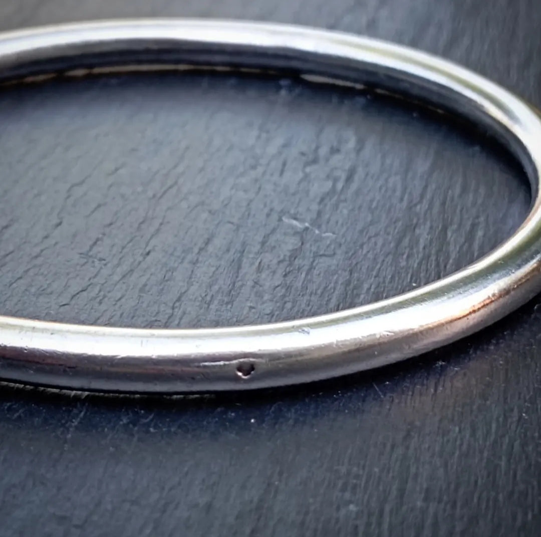 Bracelet jonc rond en argent