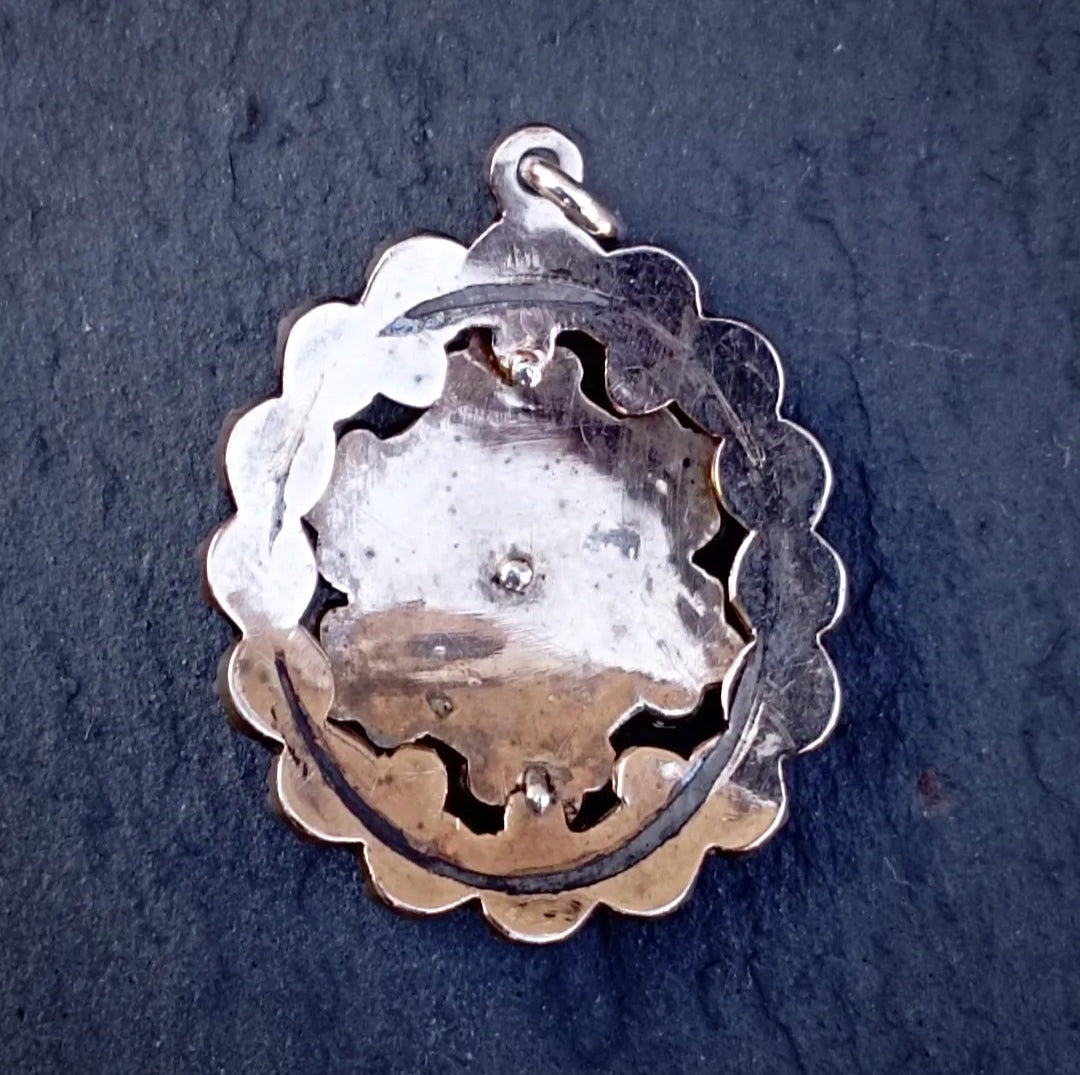 Pendentif grenats de Bohème en argent