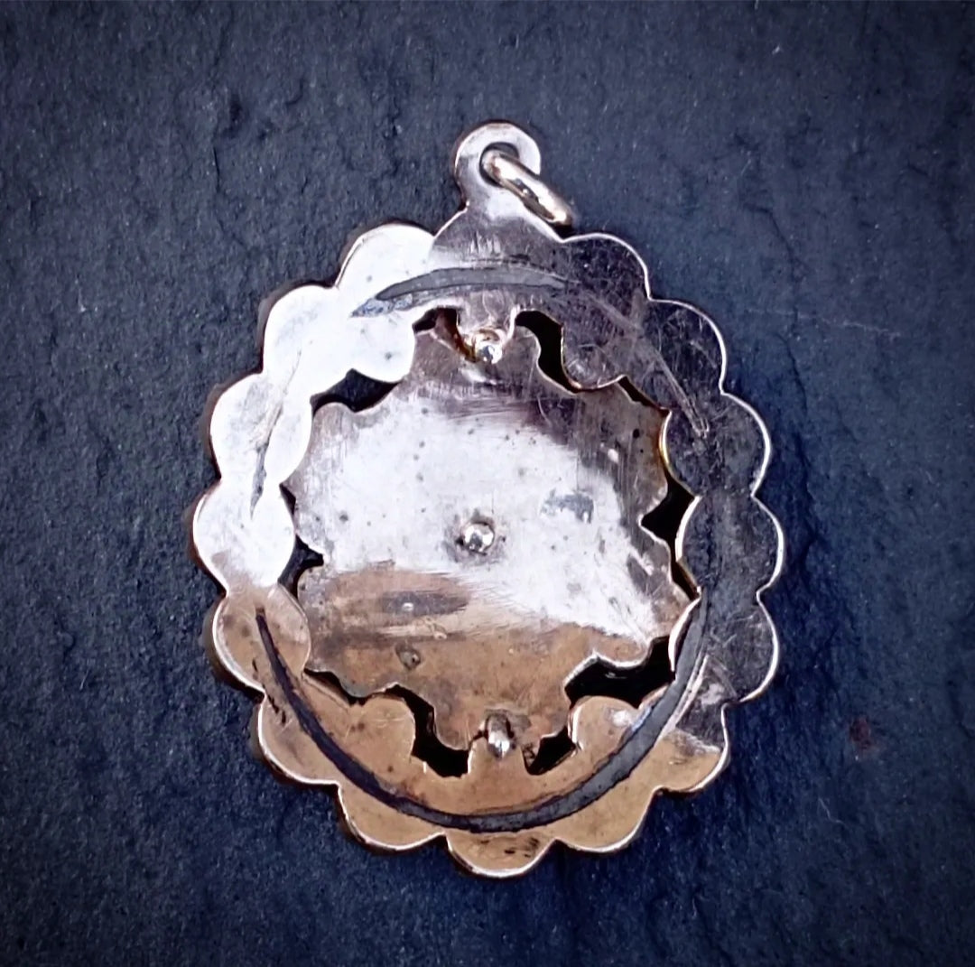 Pendentif grenats de Bohème en argent