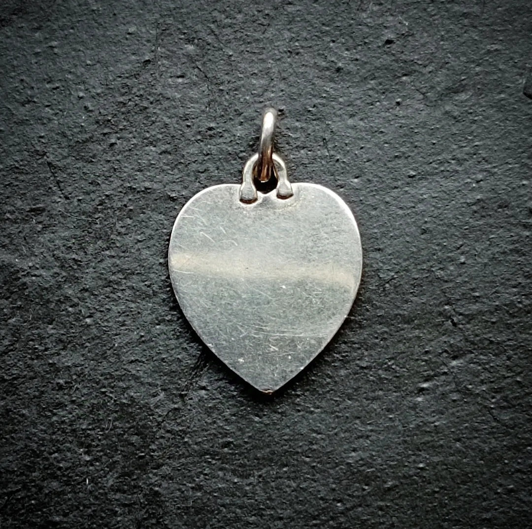 Pendentif Coeur Augis en or blanc et rubis