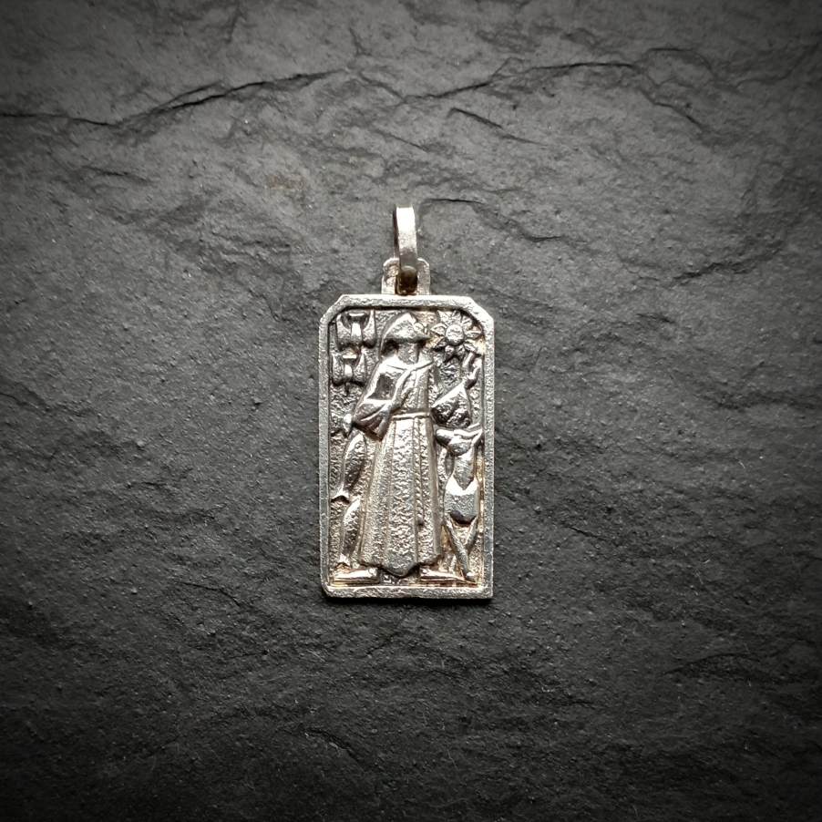 Médaille Saint François d'Assise par Py en argent