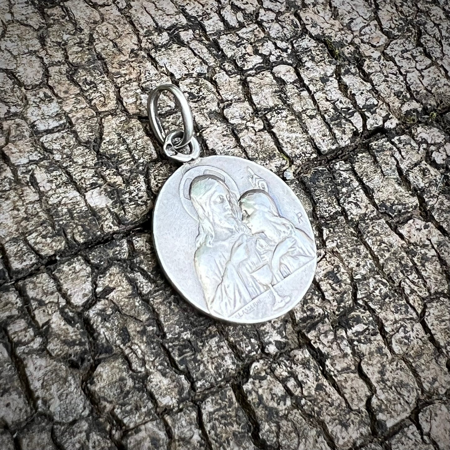 Médaille de Jesus en argent