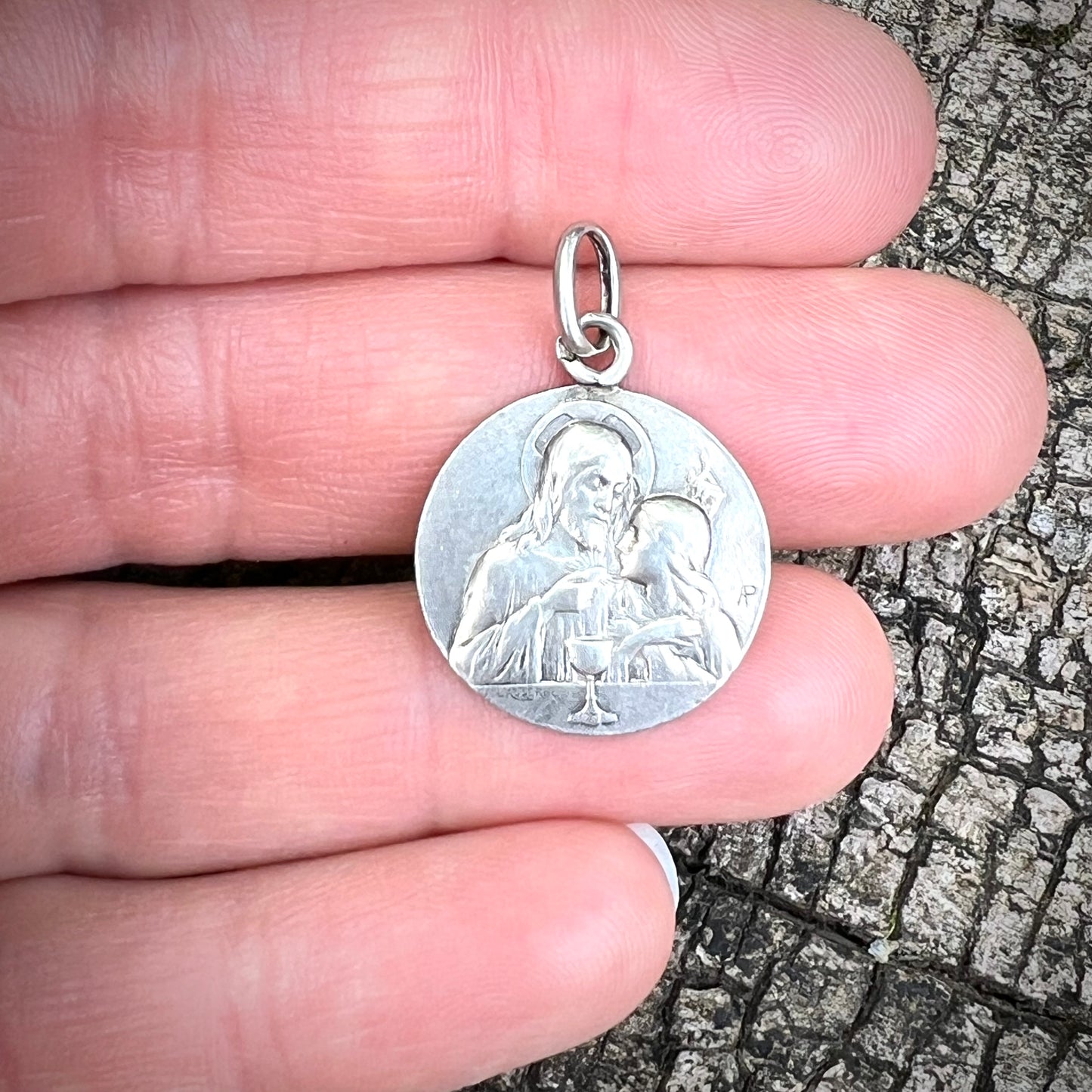 Médaille de Jesus en argent
