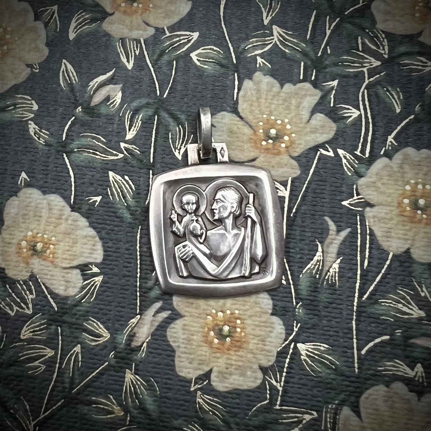 Médaille saint Christophe en argent