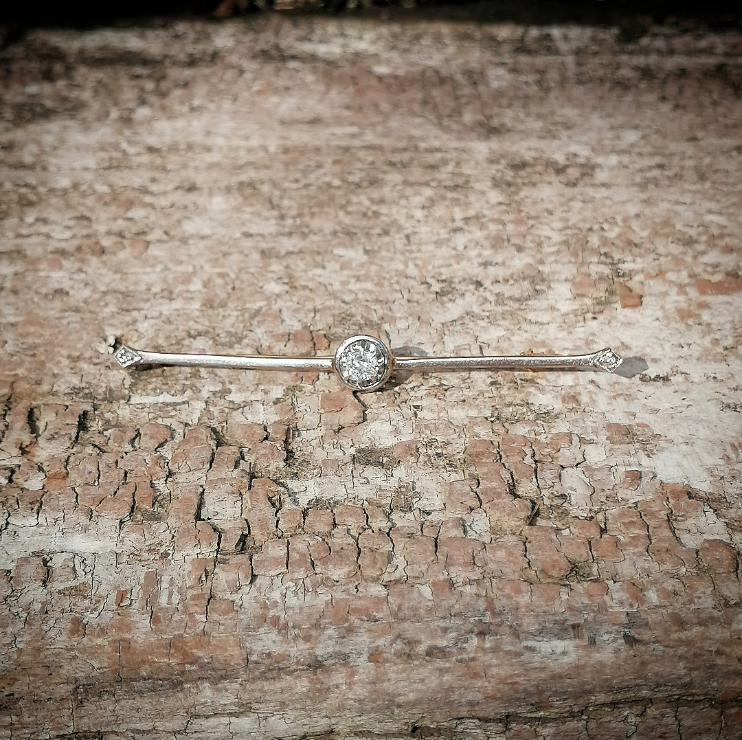 Broche en or 18kt et diamants