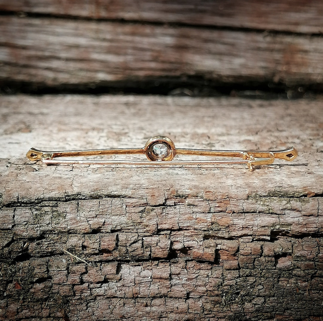 Broche en or 18kt et diamants