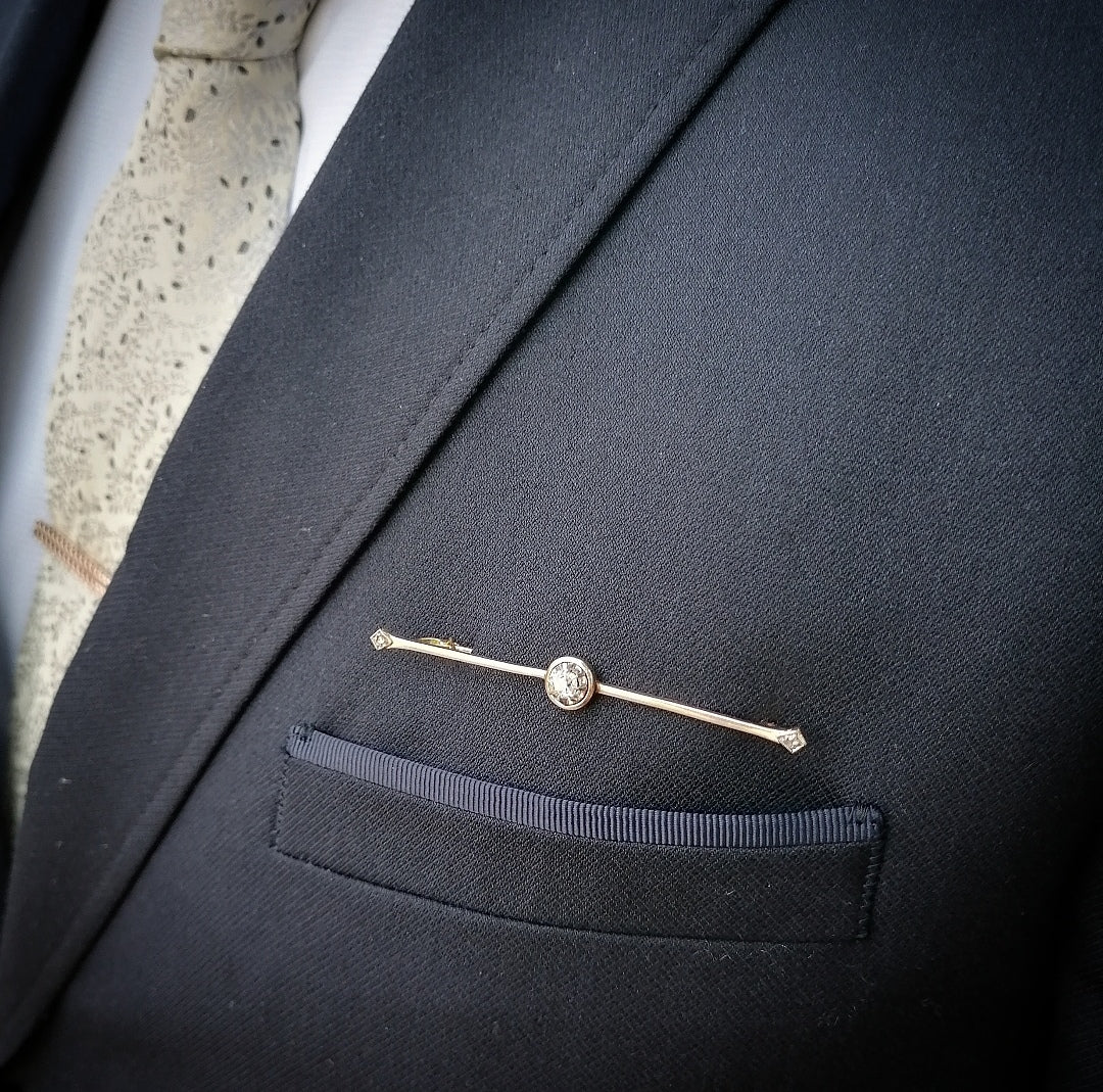 Broche en or 18kt et diamants