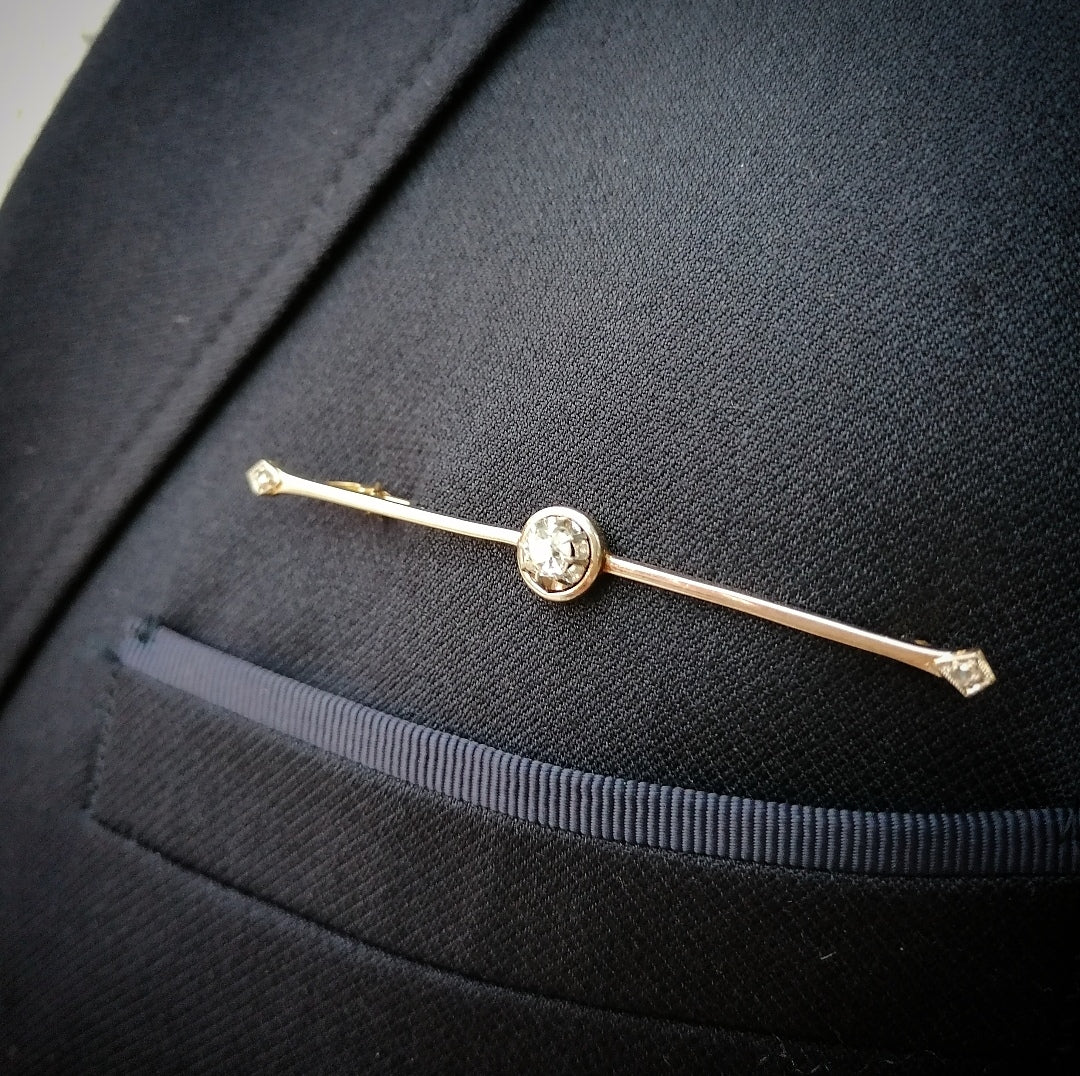 Broche en or 18kt et diamants
